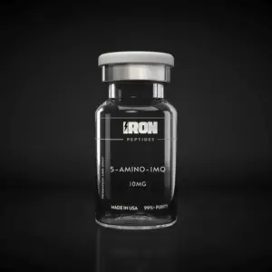 5-Amino-1MQ 10mg research peptide vial by Iron Peptides