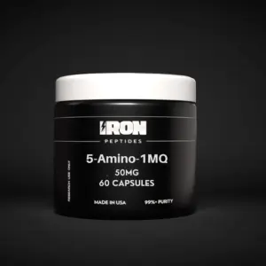 5-Amino-1MQ research peptide capsules by Iron Peptides