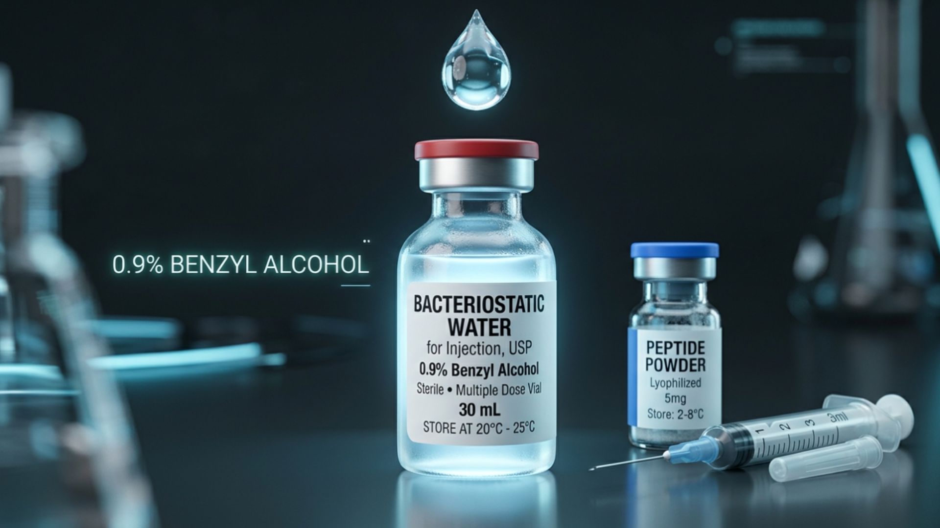What is bacteriostatic water for peptides and injection use