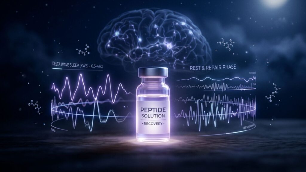 DSIP peptide for sleep and recovery benefits overview diagram
